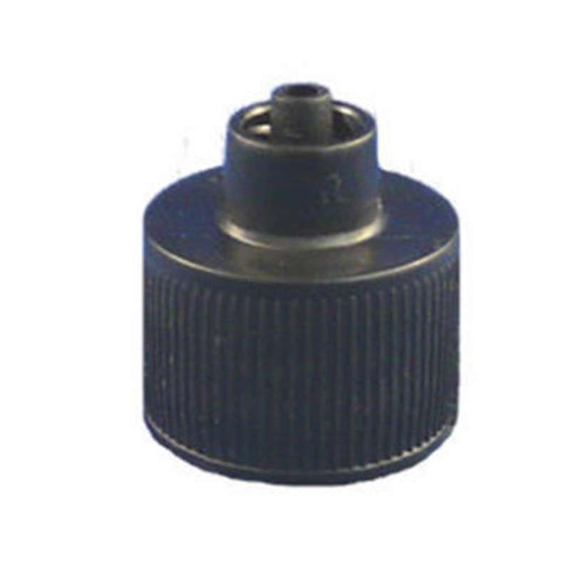 Luer Lock Bottle Cap for 1oz Dispenser Bottles with a 20-410 Neck Size, Black, 100 per Bag